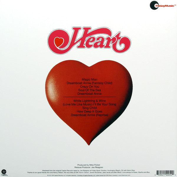 Heart - Dreamboat Annie - (1975) - Mint- LP Record 2011 Friday Music 180 gram Black Vinyl - Pop Rock / Soft Rock