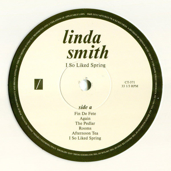 Linda Smith - I So Liked Spring (1996) - New LP Record 2024 Captured Tracks Bone Vinyl - Indie Rock / Lo-Fi - Shuga Records