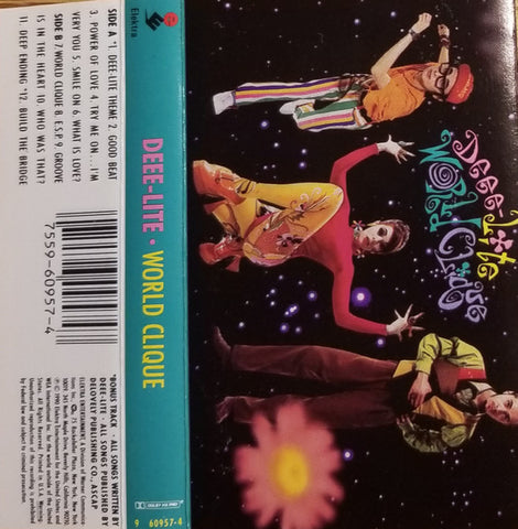 Deee-Lite - World Clique - Used Cassette Tape 1990 Elektra USA Original - Dance-pop / House / Acid / Acid Jazz