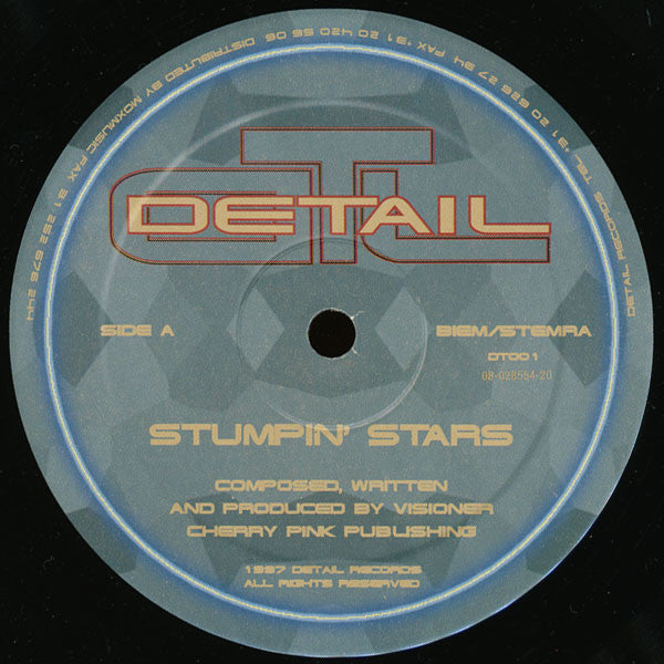 Visioner – Stumpin' Stars / Starvision - New 12" Single Record 1997 Detail Netherlands Vinyl - Trance / Deep House / Leftfield - Shuga Records