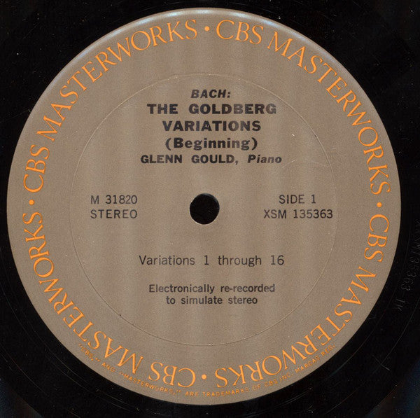 Glenn Gould - Bach - The Goldberg Variations (1956) - VG+ LP Record 1973 Columbia USA Stere Vinyl - Classical