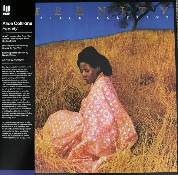 Alice Coltrane - Eternity (1976) - New LP Record 2024 Warner Vinyl Me Please Club Orange-In-Pink 180 gram Vinyl - Jazz / Fusion / Free Jazz - Shuga Records