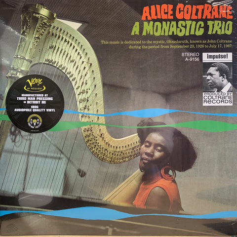 Alice Coltrane - A Monastic Trio (1968) - New LP Record 2024 Verve 180 gram Vinyl - Spiritual Jazz