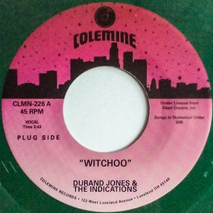 Durand Jones & The Indications - Witchoo - New 7" Single Record 2024 Colemine Blue Green Vinyl - Soul / Boogie / Disco