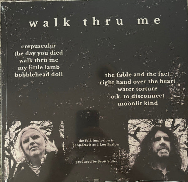 The Folk Implosion - Walk Thru Me - New LP Record 2024 Joyful Noise White Vinyl - Indie Rock / Psychedelic Rock - Shuga Records