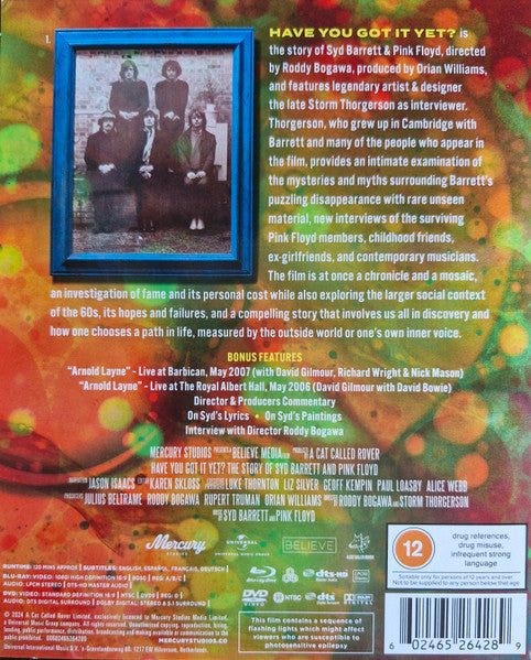 Syd Barrett & Pink Floyd - Have You Got It Yet? The Story Of Syd Barrett And Pink Floyd - New 2 DVD Set 2024 Mercury Disc & Poster