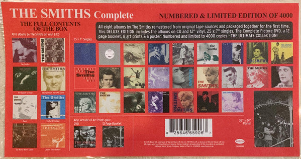 The Smiths - Complete - Mint- 11x LP Record, 25x 7", 8x CD Box Set 2011 Rhino Vinyl, Booklet, Art Prints, Poster, DVD - Indie Rock / Alternative Rock