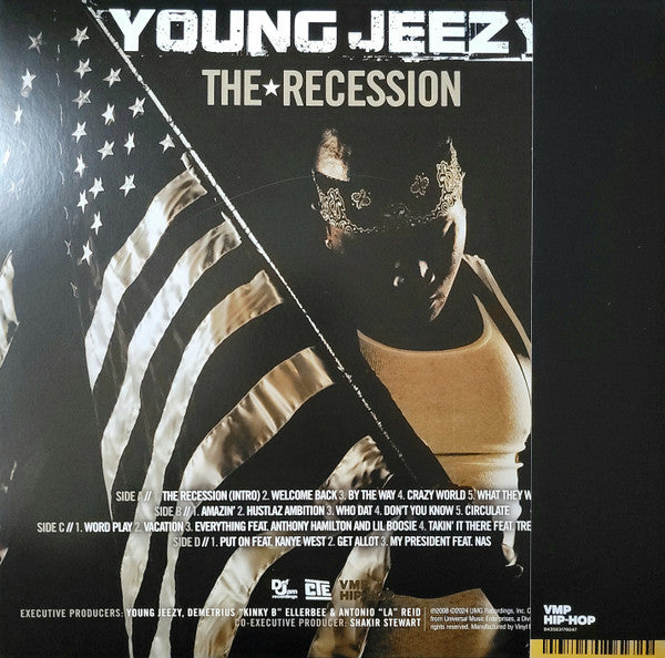 Young Jeezy - The Recession (2008) - New 2 LP Record 2024 Def Jam Vinyl Me, Please Onyx Vinyl - Hip Hop - Shuga Records