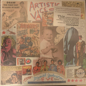 Daniel Johnston - Artistic Vice (1991) - New 2 LP Record 2024 Eternal Yip Eye Music Blue Light & Peach Swirl Vinyl - Indie Rock  / Lo-Fi / Outsider Music - Shuga Records