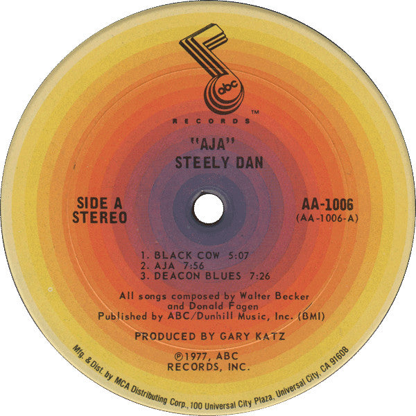 Steely Dan - Aja (1977) - VG+ LP Record 1979 ABC USA Vinyl - Classic Rock / Jazz-Rock - Shuga Records