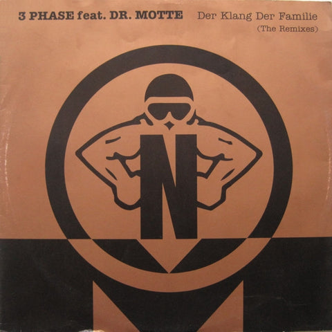 3 Phase Feat. Dr. Motte - Der Klang Der Familie (The Remixes) - VG+ (Poor Cover) 12" Single Record 1992 NovaMute UK Original Vinyl - Techno / Acid