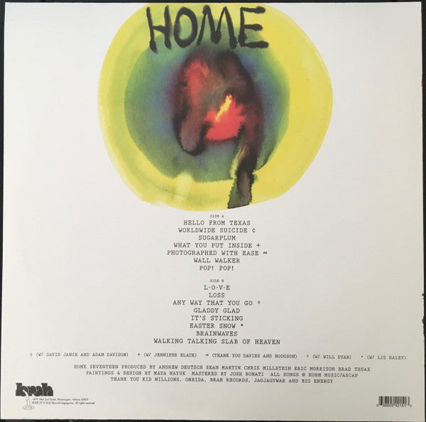 Home - Seventeen - New LP Record 2010 Brah USA Vinyl & Download - Indie Rock