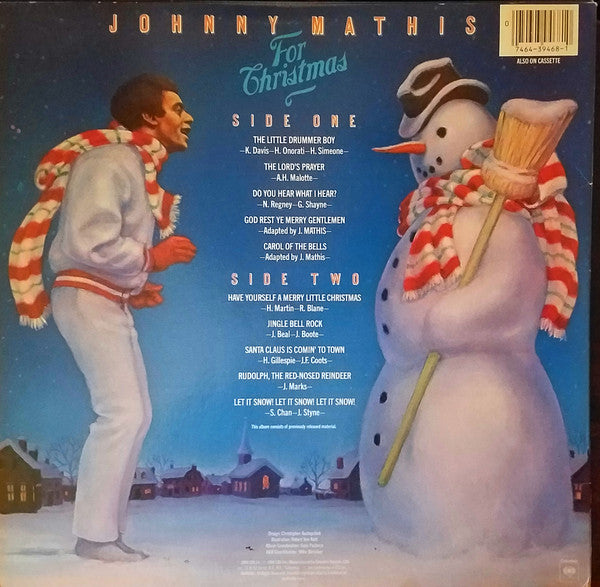 Johnny Mathis - For Christmas - Mint- LP Record 1984 Columbia USA Vinyl - Holiday / Pop Vocal - Shuga Records