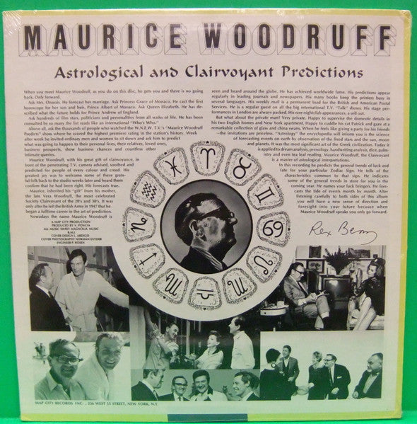 Maurice Woodruff - Gemini: May 21 - June 20 - LP Record 1970 Map City USA Vinyl - Spoken Word / Psychedelic