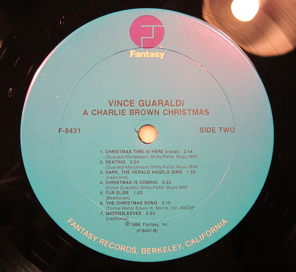 Vince Guaraldi Trio - A Charlie Brown Christmas (1965) - Mint- LP Record (VG Cover) 1988 Fantasy USA Vinyl - Soundtrack / Holiday