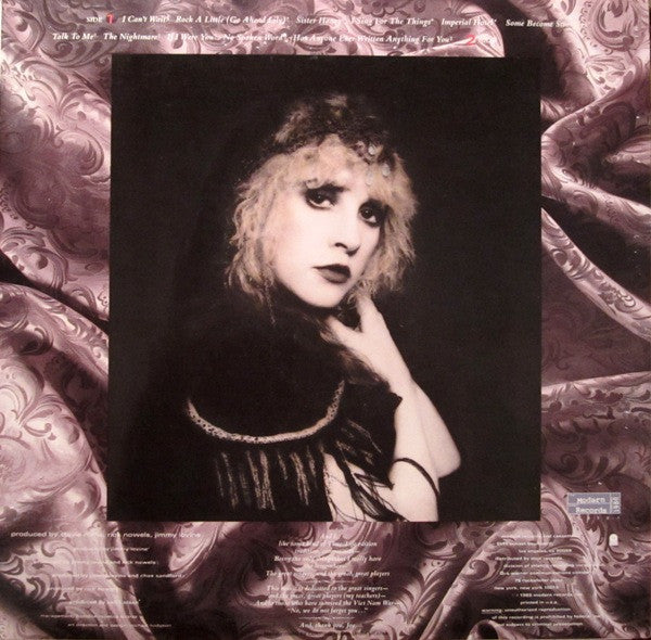 Stevie Nicks - Rock A Little - Mint- LP Record 1985 Modern Columbia House USA Club Edition Vinyl - Pop Rock / Soft Rock - Shuga Records