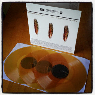 The Appleseed Cast – Low Level Owl: Volumes I + II - Mint- 3 LP Record (VG+ cover) 2012 Big School Deep Elm Gold Vinyl - Alternative Rock / Emo / Post Rock - Shuga Records