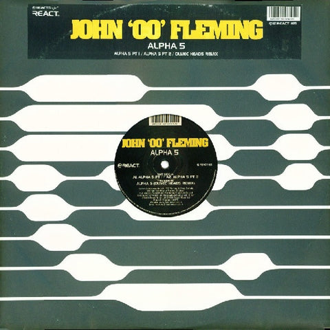 John '00' Fleming - Alpha 5 - VG+ 12" Single Record 1999 React UK Vinyl - Trance