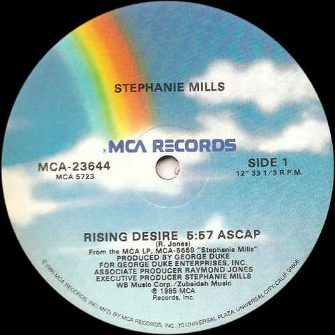 Stephanie Mills - Rising Desire / I Have Learned To Respect The Power Of Love (Remixed Version) - New 12" Single Record 1986 MCA USA Original Vinyl - Synth-pop / RnB / Funk - Shuga Records