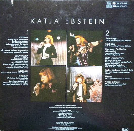 Katja Ebstein - Mein Name Ist Katja - VG+ LP Record (VG- cover) 1982 Ariola Germany Original Vinyl - Pop / Chanson