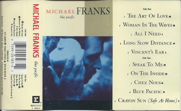 Michael Franks - Blue Pacific - Used Cassette 1990 Reprise Tape - Contemporary Jazz