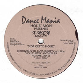 "Houz' Mon" Presents X-Men - 2000 A.D. - VG+ 12" Single Record 1995 Dance Mania USA Original Vinyl - Chicago House / Ghetto House - Shuga Records