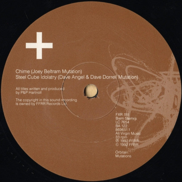 Orbital - Mutations EP - VG+ 12" Record 1992 FFRR UK Original Vinyl - Techno / Trance - Shuga Records