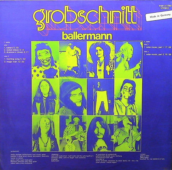 Grobschnitt - Ballermann (1974) - VG+ 2 LP Record 1975 Brain Germany Vinyl  - Krautrock / Prog Rock