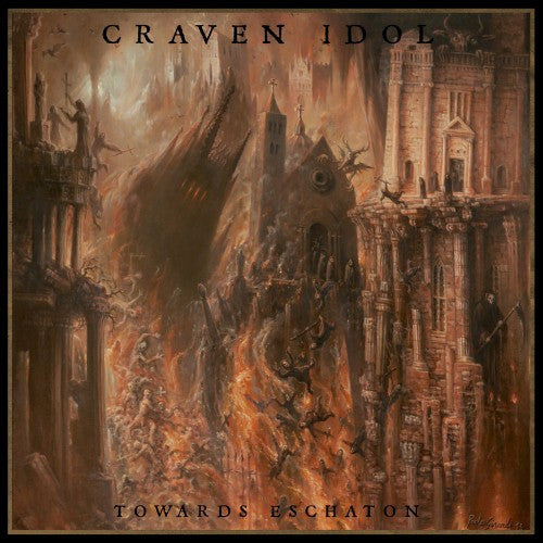 Craven Idol - Towards Eschaton - New LP Record 2013 Dark Descent USA Orange & Black Vinyl - Black Metal / Thrash - Shuga Records