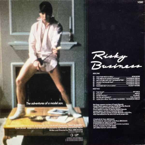 Various ‎– Risky Business - VG LP Record 1985 Virgin UK Vinyl - Soundtrack - Shuga Records