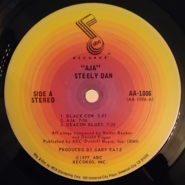 Steely Dan - Aja - VG+ LP Record 1977 ABC USA Original Terre Haute CRC Columbia Club Edition Pressing Vinyl - Classic Rock / Jazz-Rock / Pop Rock - Shuga Records