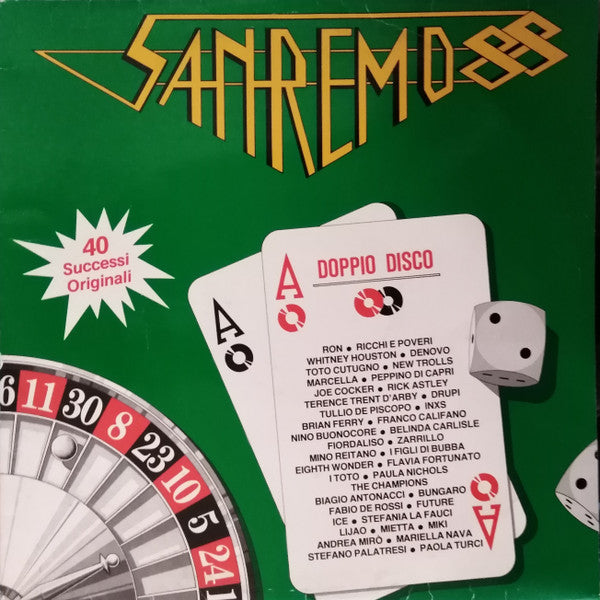 Various - Sanremo 88 - VG 2 LP Record 1988 RCA Italy Vinyl - Pop Rock