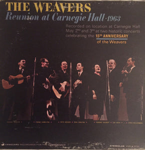 The Weavers - Reunion At Carnegie Hall 1963 - New LP Record 1970s Vanguard USA Stereo Vinyl - Folk - Shuga Records