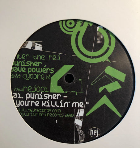 Punisher & Cyborg K – Enter The Hej - New 12" Single Record 2007 Hej Vinyl - Detroit Techno / Minimal