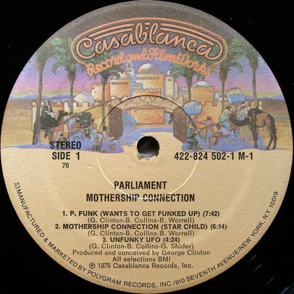 Parliament - Mothership Connection (1975) - VG+ LP Record 1986 Casablanca USA Vinyl - Funk / P.Funk