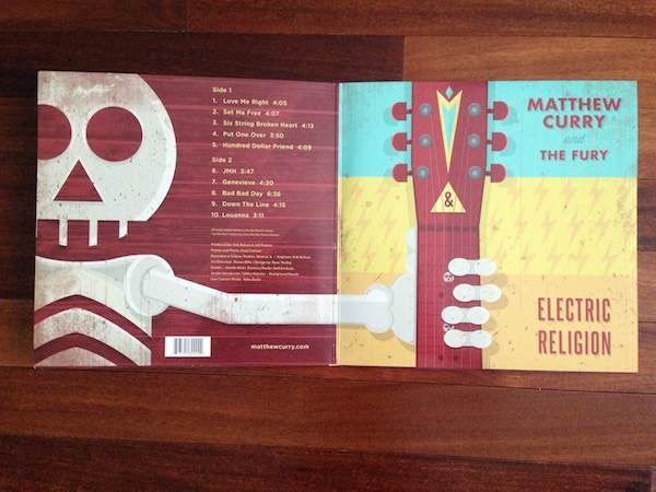 Signed Autographed - Matthew Curry & The Fury - Electric Religion - Mint- LP Record 2013 Self-released USA Red Vinyl - Rock & Roll / Southern Rock