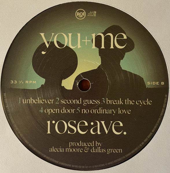 You+Me - Rose Ave. - Mint- LP Record 2014 RCA Dine Alone USA Vinyl & Insert - Rock / Folk Rock / Neofolk