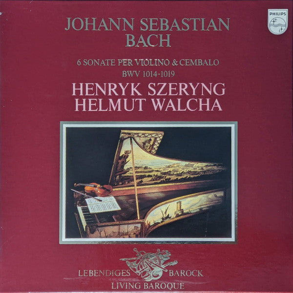 Henryk Szeryng & Helmut Walcha - Bach - 6 Sonatas For Violin And Harpsichord - Mint- 2 LP Record Box Set 1969 Philips Netherlands Vinyl & Booklet - Classical / Baroque