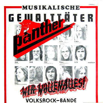 Panther - Wir Wollen Alles! - VG+ LP Record 1978 Panther-Music Germany Original Vinyl & Poster Sleeve - Krautrock / Hard Rock