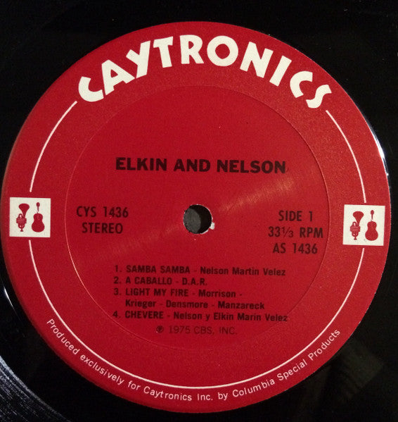 Elkin & Nelson - Elkin & Nelson - VG+ LP Record 1975 Caytronics USA Original RARE Vinyl - Latin Funk / Disco - Shuga Records