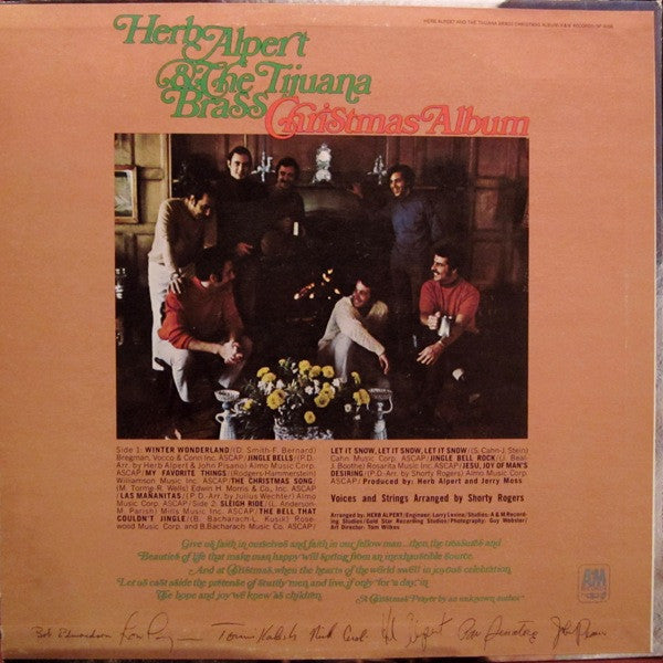 Herb Alpert & The Tijuana Brass - Christmas Album (1968) - Mint- LP Record 1968 A&M USA Original Press Vinyl - Jazz / Jazz Latin / Holiday - Shuga Records