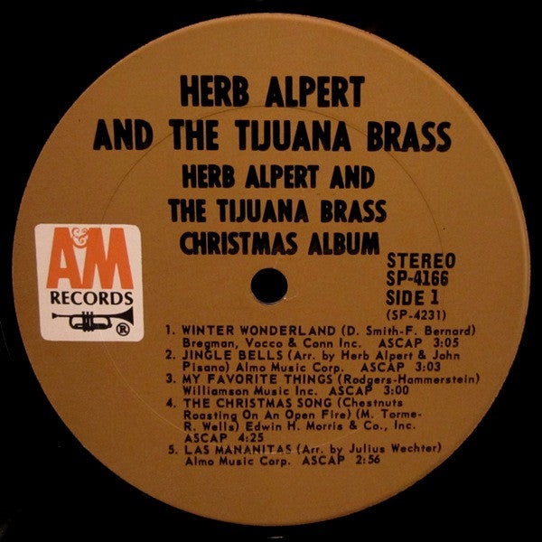 Herb Alpert & The Tijuana Brass - Christmas Album (1968) - Mint- LP Record 1968 A&M USA Original Press Vinyl - Jazz / Jazz Latin / Holiday - Shuga Records