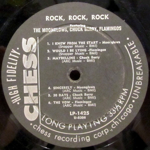 Various , Rock, Rock, Rock - VG LP Record (VG- cover) 1956 Chess USA Mono Original Vinyl - Rock & Roll / Doo Wop /Soundtrack - Shuga Records