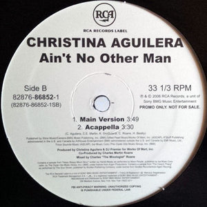 Christina Aguilera - Ain't No Other Man - Mint- 12" Single Record 2006 RCA USA Promo Vinyl - RnB / Pop - Shuga Records