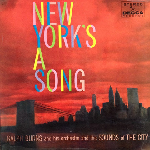 Ralph Burns - New York's A Song - VG+ LP Record 1960 Decca Stereo (Original Press With Book) USA Vinyl - Cool Jazz / Space-Age - Shuga Records