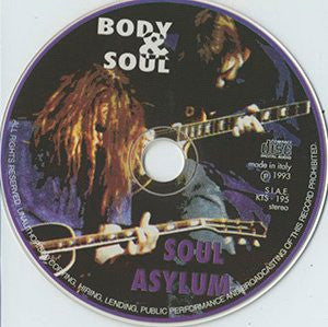 Soul Asylum - Body & Soul - VG+ CD 1993 Kiss The Stone Italy RARE Unofficial - Alternative Rock