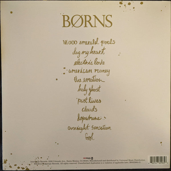 BORNS store DOPAMINE VINYL