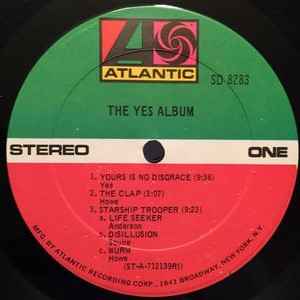 Yes ‎– The Yes Album (1971) - Mint- LP Record 1973 Atlantic USA Vinyl - Classic Rock / Prog Rock - Shuga Records