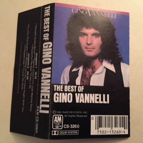 Gino Vannelli – The Best Of Gino Vannelli - Used Cassette 1980 A&M Tape - Classic Rock