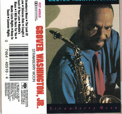 Grover Washington, Jr. - Strawberry Moon - Used Cassette 1987 Columbia Tape - Smooth Jazz